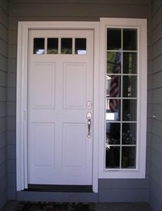 Entry Retractable Screen Door White